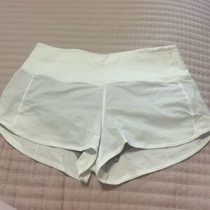 White lululemon shorts